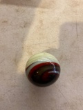 Old gear shift knob, slag glass