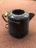 Large granite ware coffee pot