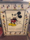Framed Mickey Mouse poster
