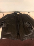 Heavy leather jacket with liner size large 56