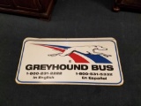 Greyhound Bus metal sign