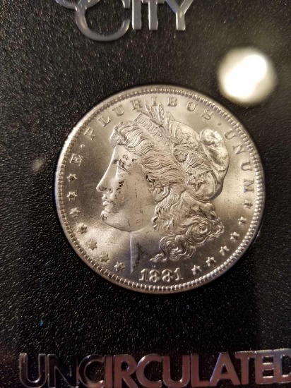 1881 CC Uncirculated Silver Dollar