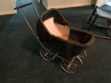 Vintage wicker Doll Carriage