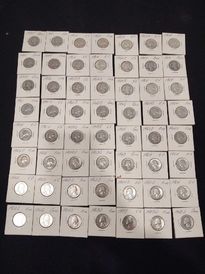 Assorted Silver Washington Quarters