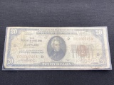 1929 $20 National Currency The Federal Reserve Bank of Cleveland, Ohio