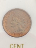 1890 Indian Head cent higher grade