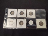 Assorted Silver Coins, Seated Dimes, Barber Quarters, Washington Quarter