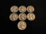 (7) 1952 Silver Quarters