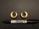 Earrings Marked 585 Italy