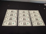 (3) 2003 $1 Dollar Uncut Sheets