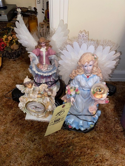 Fiberoptic angels, angel clock