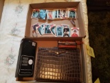 Boxcar 1978 elvis trading cards, ornament, leather purses