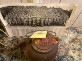 Cast iron tea pot-military photo