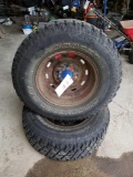 (2) Cooper Discoverer S/T studded mud and snow tires size 235/75R15