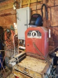 Lincoln AC225 welder with helmet and rod