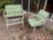 Patio glider, chair and stand