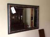 Large Beveled Glass Wall Mirror