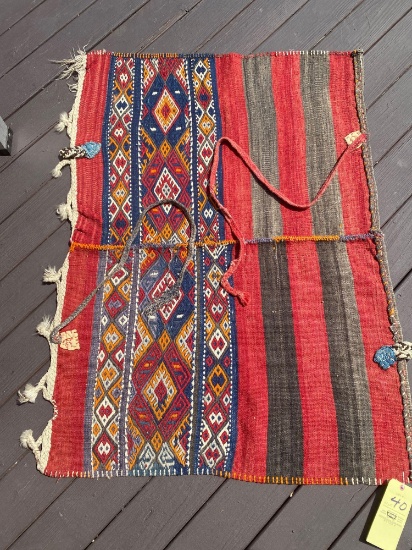 Camel saddle blanket, 4.3 x 3.3