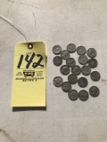 20 Washington silver quarters