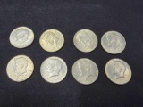 (8) 1965-1968 Kennedy Half Dollars