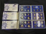 1999, 2000, 2001 US Mint Proof Sets