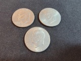 (3) 1970s Eisenhower Dollar Coins