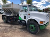 2001 international 4700 with 10 ft. stainless steel spreader box. 237,037 miles.