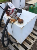 50 gallon steel fuel tank with electric pump