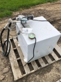Like new approximately 50 gallon fuel tank with electric pump