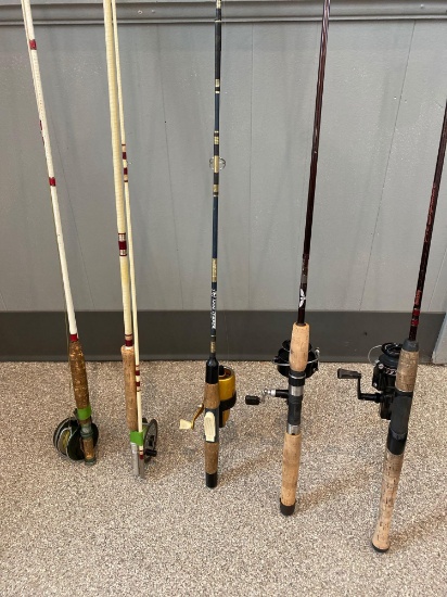 (5) Rods w/ reels.