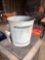 Galvanized cream bucket