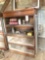 Early country store display cabinet w/ glass doors