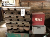 Bread pans, bread box, heavy steel tray