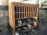 Oak display cabinet