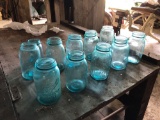 (11) blue jars