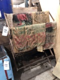 (8) Burlap feed sacks, drying rack