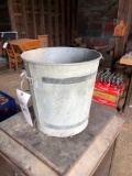 Galvanized cream bucket