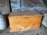 Antique blanket chest w/ hanky box