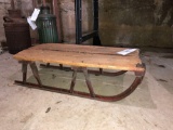 Antique wood sled