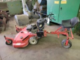 Encore eliminator walk-behind mower, 48 inch, w/ Kawasaki FC420v motor and sulky