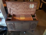 Cedar chest, organ cabinet