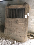 Rustic stable door w/ rollers (Approx. 4 ft. x 6.5 ft.)