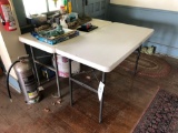 (2) 4 ft. Lifetime folding tables