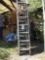2 aluminum extension ladders