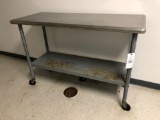 60 in x 24in Stainless Steel Table on Casters