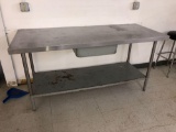 72in x 30in Stainless Steel Table
