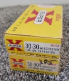 (2) Boxes Winchester 30-30 Win Ammo