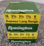 (2) Boxes Remington 16 GA Shot Shells