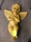 Wooden carved cherub angel