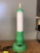 Jadeite torpedo mid century lamp